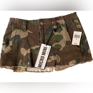 Camo Mini Skirt